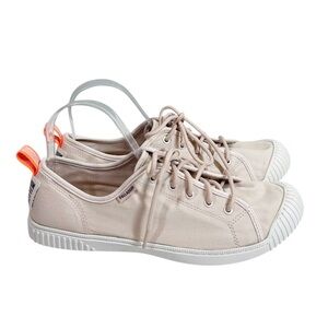 PALLADUIM Women's 10 Pink Easy Lace Canvas Casual  Sneakers